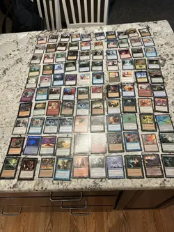 Mtg Value Lot x100 Magic The Gathering Wellwisher Thoughtcast Heartstone Mp-Hp - Image 1