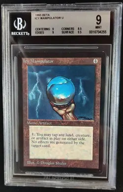 BGS 9 MINT Icy Manipulator Beta MTG Magic Graded Card - Image 1