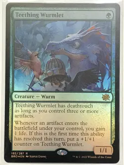 MTG TCG - Teething Wurmlet 192/287 Foil BRO - NM (Free Shipping $5+) - Image 1