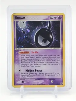 UNOWN 2005 POKEMON EX R & S UNSEEN FORCES UNOWN HOLO RARE 1/28 Q1048 - Image 1