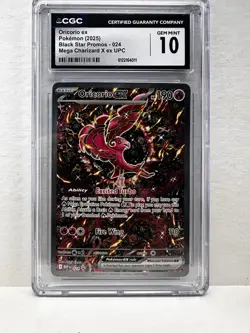 Pokemon Oricorio EX 024 Promo Mega Charizard EX UPC CGC 10 Gem Mint Graded - Image 2