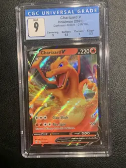 Charizard v Darkness Ablaze Pokemon TCG 019/189 CGC 9 - Image 1