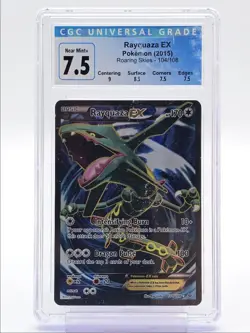 RAYQUAZA EX 2015 POKEMON XY ROARING SKIES RARE 104/108 CGC 9.5 Q4444 - Image 1