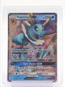 VAPOREON GX 2019 POKEMON SUN & MOON BLACK STAR PROMO COMMON SM172 Q1048 - Image 1