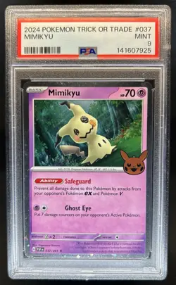 2024 Pokemon Trick or Trade Mimikyu #037/091 PSA 9 - Image 1