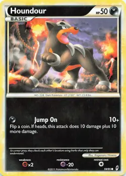 POKEMON Houndour #59/95 Normal Call of Legends NM - Image 1