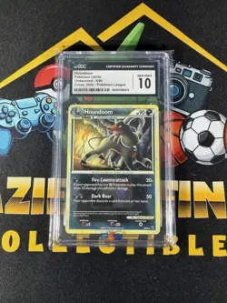 2010 Pokemon Houndoom Undaunted Cross. Holo Pokemon League 5/90 CGC GEM MINT 10! - Image 1