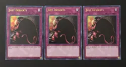2018 YUGIOH LCKC KAIBA 1ST ED ULTRA RARE JUST DESSERTS X3 NM SET - Image 1