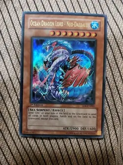 Yu-Gi-Oh! TCG Ocean Dragon Lord - Neo-Daedalus SD4-EN001 1st EDITION ULTRA RARE - Image 1