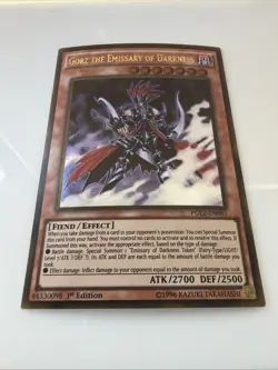 | Yugioh Gorz the Emissary of Darkness PGL2-EN081 1st Edition Gold NM 🔥 | - Image 2