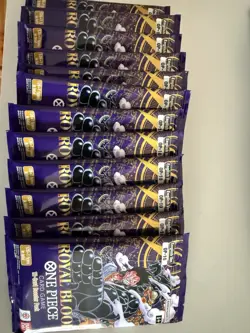 BRAND NEW One Piece ROYAL BLOOD OP-10 English Booster Packs LOT Of 12 - Image 1