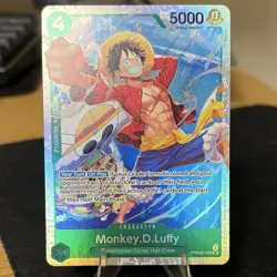 Monkey.D.Luffy PRB02-005 Super Rare Foil 5000 Power Premium Booster One Piece C… - Image 1