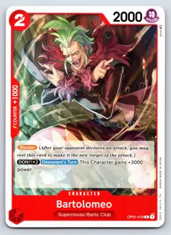One Piece - OP01-019 Bartolomeo - C - US Seller - Image 1
