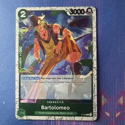 One Piece - PRB-01 - Bartolomeo P-029 - Jolly Roger Holo Foil (US Seller - Image 1