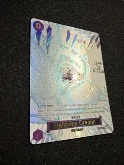 Lightning Dragon OP15-077 Manga Event Alt Art One Piece Adventure Kami's Island - Image 3