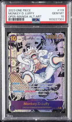 2023 ONE PIECE OP05-AWAKENING OF THE NEW ERA #119 MONKEY D. LUFFY PSA 10 - Image 1