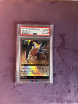Ravensburger Disney Lorcana Hades King of Olympus Enchanted Holo PSA 10 205/204 - Image 2