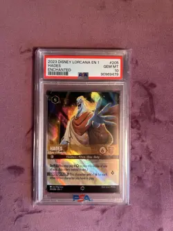 Ravensburger Disney Lorcana Hades King of Olympus Enchanted Holo PSA 10 205/204 - Image 4