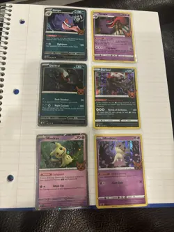 Pokemon Halloween Lot Gengar Mimikyu Darkrai Holo & Reverse Holo Stamped 6 Cards - Image 1