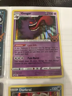 Pokemon Halloween Lot Gengar Mimikyu Darkrai Holo & Reverse Holo Stamped 6 Cards - Image 4