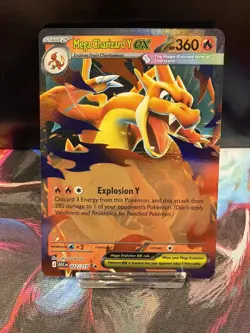 Pokemon TCG Mega Charizard Y Ex 022/217 Ascended Heroes Double Rare NM Card - Image 1