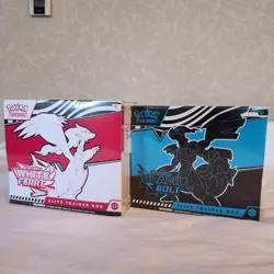Pokemon S&V Black Bolt and White Flare Elite Trainer Box ETB Set - Image 1