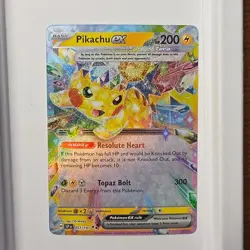 Pokemon Pikachu ex 057/191 Sv08 Surging Sparks Double Rare Holo Card HP 200 - Image 1