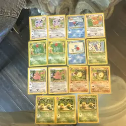 Pokemon TCG southern islands 15-Card Lot English non holos Jiggly, ivysaur more - Image 1