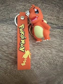 Pokemon Charmander Keychain, 4 Pins & 4 Sealed Trick Or Treat Card Pack Lot - Image 5