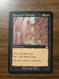 MTG Card: Yawgmoth's Bargain - Urza's Destiny - Regular - Rare - Image 1