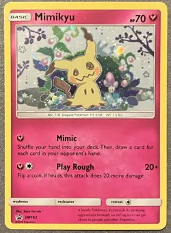 Lightly Played Mimikyu - SM163 - Holo - SM Black Star Promos Pokemon SM Promos - Image 1