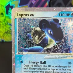 Pokemon TCG Lapras ex 99/109 EX Ruby & Sapphire Holo Rare Holo 2003 Vintage Card - Image 2