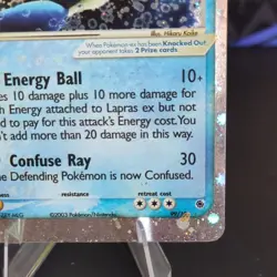 Pokemon TCG Lapras ex 99/109 EX Ruby & Sapphire Holo Rare Holo 2003 Vintage Card - Image 5