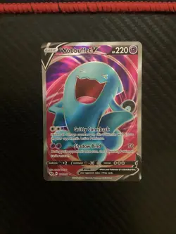 Wobbuffet V - 191/202 - Pokemon Sword & Shield Base Set Full Art Rare Card NM - Image 1