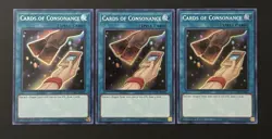 2018 YUGIOH LCKC KAIBA 1ST ED SECRET RARE CARDS OF CONSONANCE X3 NM - Image 1