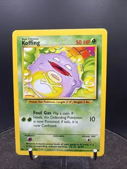 KOFFING - 51/102 - Base Set - 4th Print - 1999-2000 - Pokemon Card - LP - Image 1