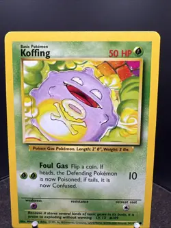 KOFFING - 51/102 - Base Set - 4th Print - 1999-2000 - Pokemon Card - LP - Image 2