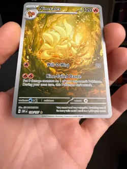 Pokemon TCG Ninetales Obsidian Flames Holo Card Illustration Rare 199/197 - Image 4