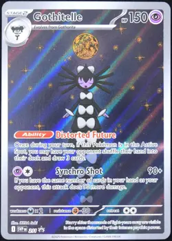 Pokemon TCG Gothitelle SVP 211 White Flare Tech Sticker Black Star Promo - NM - Image 1