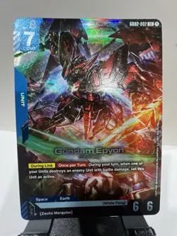 Gundam TCG Card Game Dual Impact GD02-002 LR Gundam Epyon AUC1 - Image 1