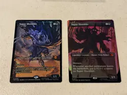2 x mtg foil Super Shredder, 1 borderless, 1 showcase, TMNT, unplayed - Image 1