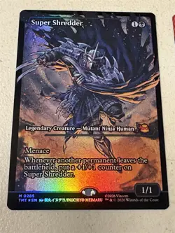 2 x mtg foil Super Shredder, 1 borderless, 1 showcase, TMNT, unplayed - Image 2