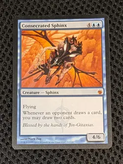 MTG Magic The Gathering - Consecrated Sphinx - Mirrodin Besieged - Excellent - Image 1