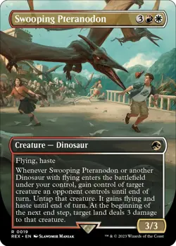 Swooping Pteranodon (Borderless) [REX - 19] - NM [Normal] TCG MTG - Image 1