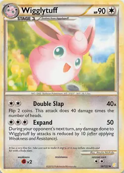 WIGGLYTUFF 56/123 UC HEARTGOLD & SOULSILVER POKEMON HP - Image 1