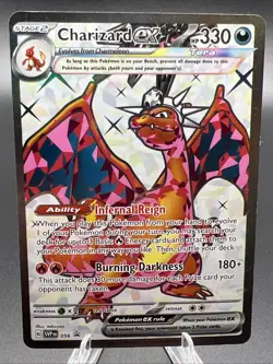 Pokemon TCG Charizard EX Black Star Full Art Holo Promo 56 NM English - Image 1