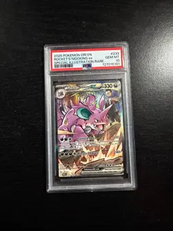 2025 Pokemon Team Rocket’s Nidoking ex #233 SIR PSA 10 GEM MINT Destined Rivals - Image 1