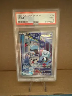 2023 Pokemon Japanese sv2P Snow Hazard Eiscue 074/071 PSA 9 Mint - Image 1