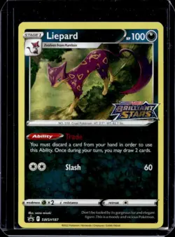 2019-2023 Pokemon SWSH Black Star Promos Liepard #SWSH187 - Image 1