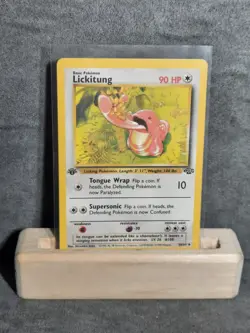 Pokemon TCG 1999 Lickitung 38/64 Base Set 1st Edition Moderate Play - Image 1